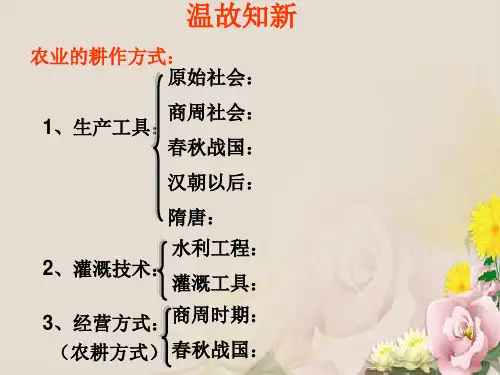 中国古代的农耕经济PPT课件9(4份打包) 岳麓版