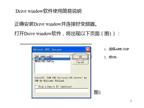 Drive-window使用简易说明PPT课件