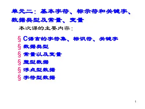 标识符变量精品PPT课件