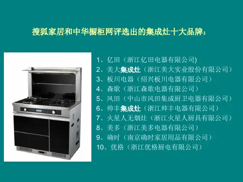集成灶十大品牌排行榜