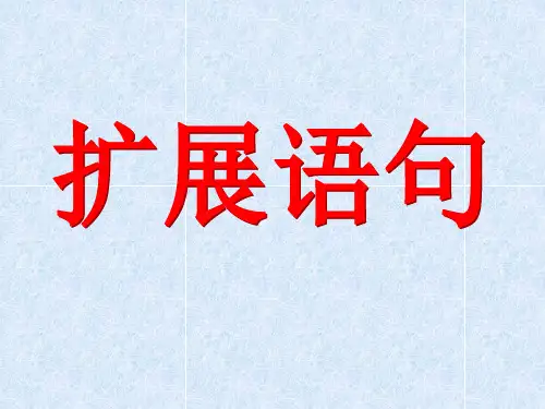 扩展语句与压缩语段