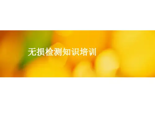 无损检测培训资料18页PPT
