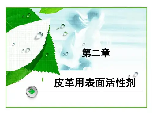 皮革用表面活性剂精品文档