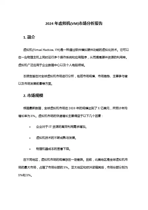 2024年虚拟机(VM)市场分析报告