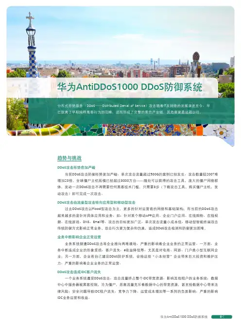 华为AntiDDoS1000DDoS防御系统