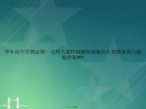 学年高中生物必修一北师大细胞核细胞的生物膜系统与细胞骨架讲课文档