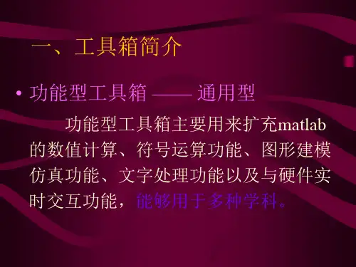 matlab讲义课件第13章_Matlab工具箱
