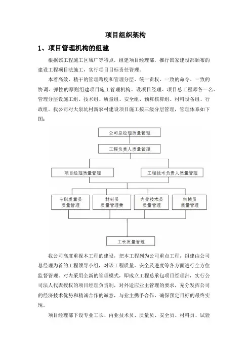 项目组织架构
