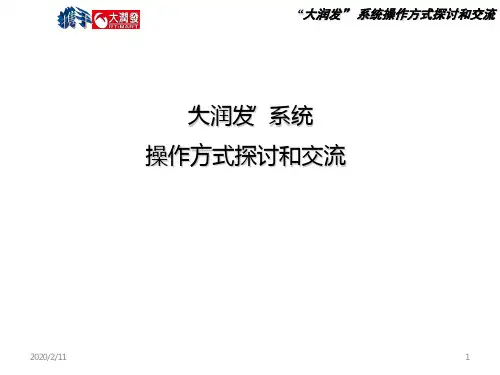 大润发系统操作交流PPT课件