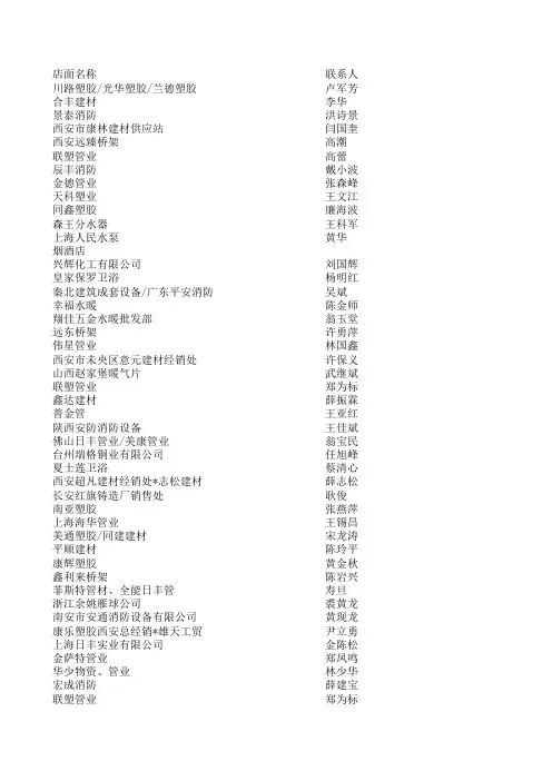 西安建材市场经销商资料2