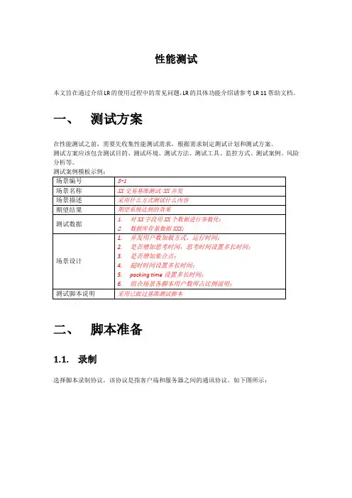 压力测试性能测试培训——LoadRunner11