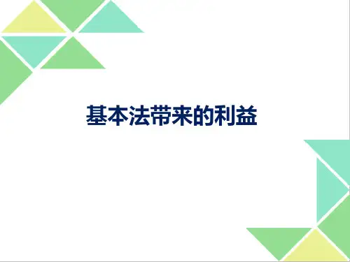 基本法带来的利益