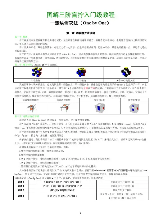 图解三阶盲拧入门级教程_逐块消灭法(One by One)