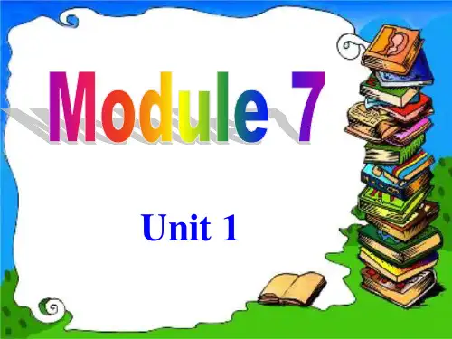 新标准英语九年级M9Unit-1