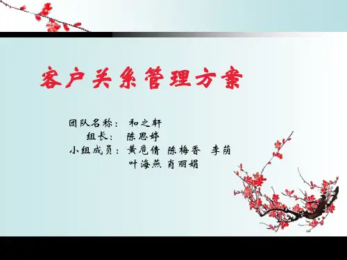 客户关系管理ppt课件