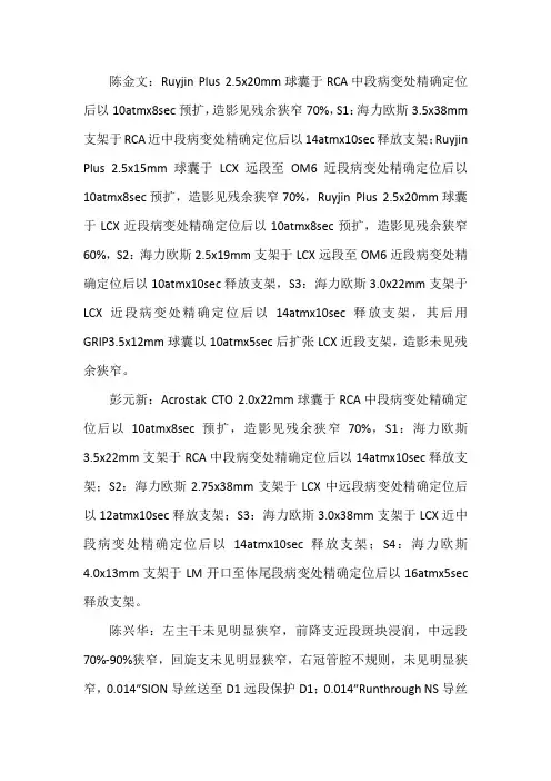 手术记录模板