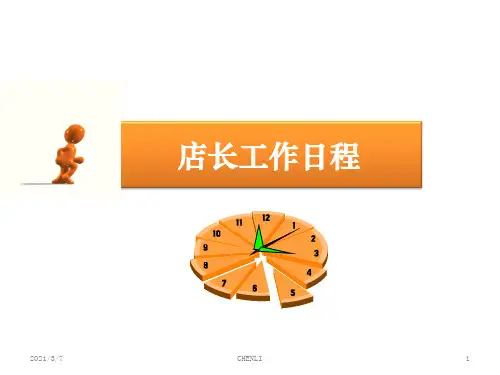 店长工作日程PPT课件