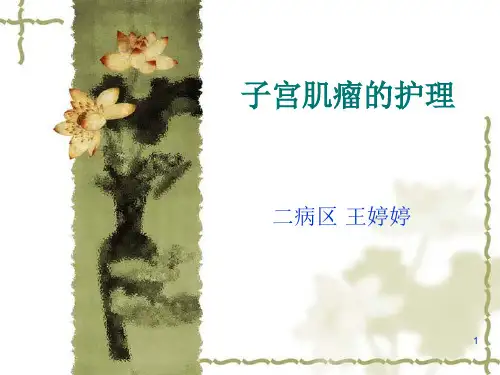 子宫肌瘤的护理PPT课件