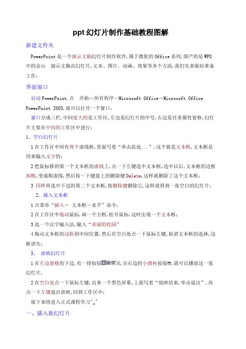 ppt幻灯片制作基础教程图解