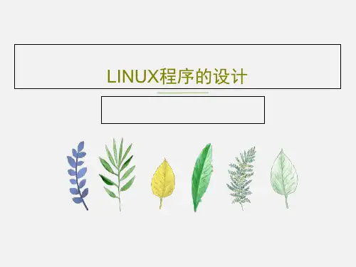 LINUX程序的设计PPT文档22页