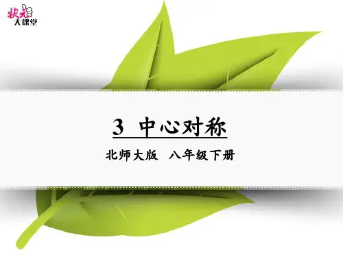 北师大版八年级下册数学3.4简单的图案设计(共14张PPT)
