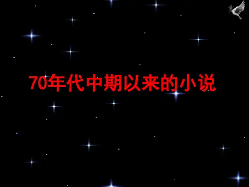 70年代中期以来的小说