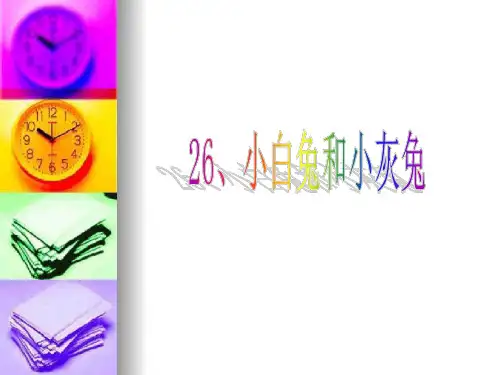 优质课、示范课、研标课、公开课26小白兔和小灰兔ppt课件小学语文