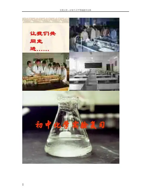 初三化学下学期初中化学实验复习课件