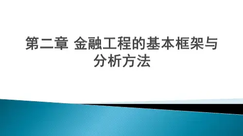 《金融工程》第2章金融工程的基本框架与分析方法