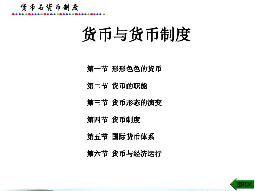 金融学课件：货币与货币制度