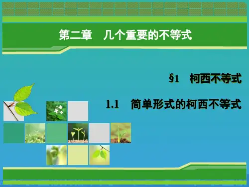 高中数学北师大版选修4-5第二章几个重要的不等式课件-(共5份打包)