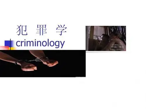 犯罪学绪论