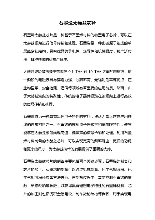 石墨烯太赫兹芯片