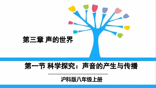 《科学探究：声音的产生与传播》PPT课件 沪科版物理