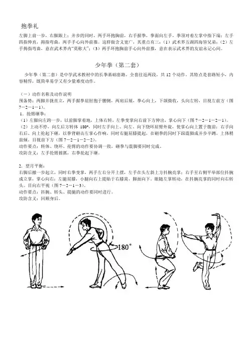 武术——少年拳、5步拳要领