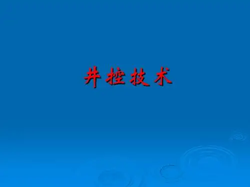 石油钻井行业井控技术管理的PPT