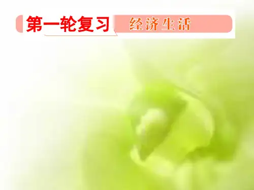 高三一轮复习经济生活第一课_PPT课件