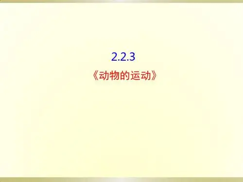 人教版八年级上册生物说课课件：动物的运动(20张ppt)
