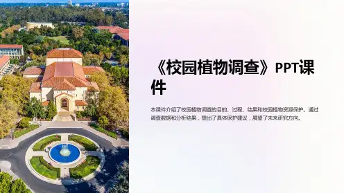 《校园植物调查》课件
