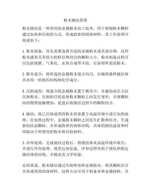 粉末烧结原理