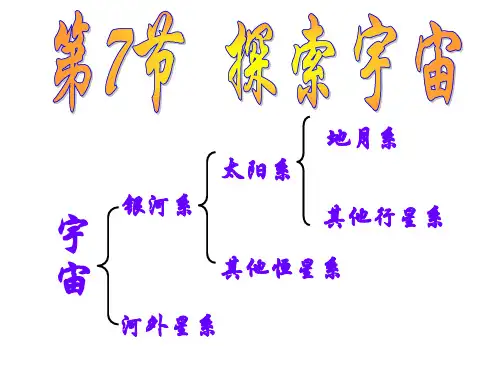 探索宇宙[上学期]PPT课件(初中科学)