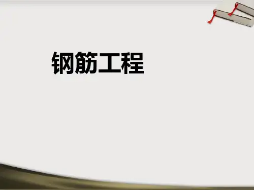 钢筋工程量计算教程ppt课件