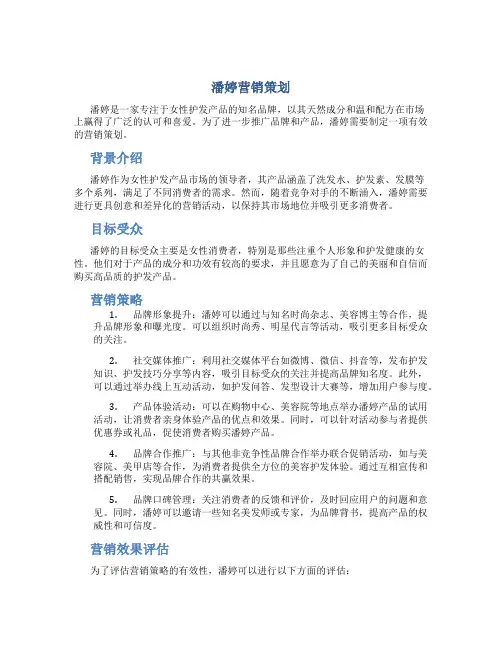 潘婷营销策划