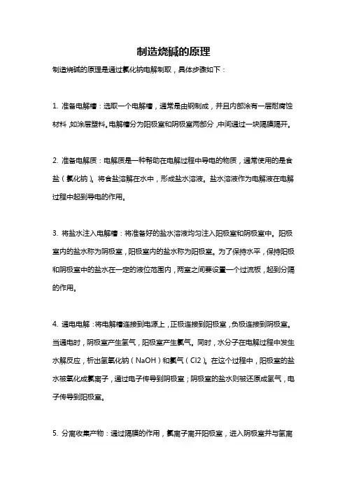 制造烧碱的原理