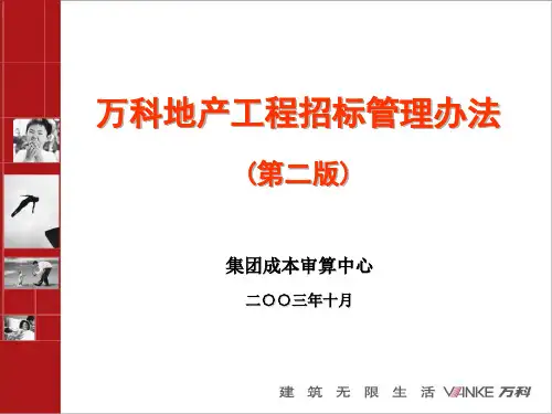 万科地产工程招标管理方法(ppt 45页)