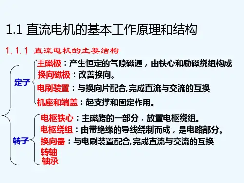 直流电机的基本工作原理及结构