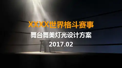 拳击格斗比赛活动策划方案  ppt课件