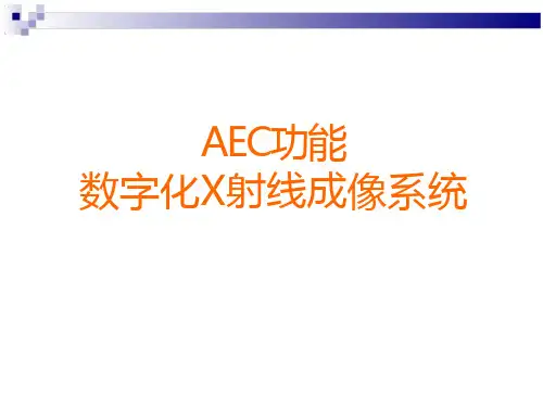 数字化X射线成像系统AEC功能课件 全文免费在线阅读
