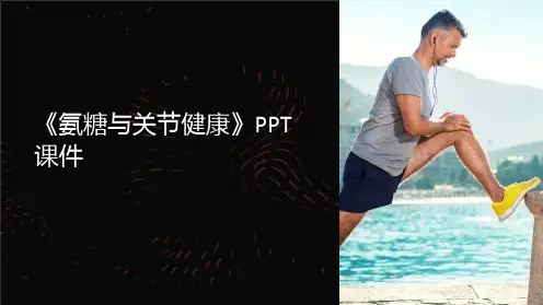 《氨糖与关节健康》课件