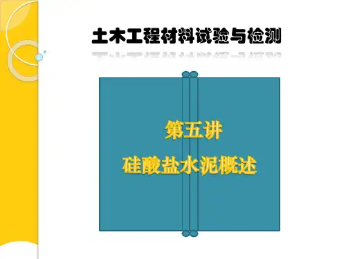 【实用】硅酸盐水泥概述PPT文档